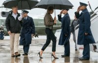 Donald y Melania Trump llegan a Texas para inspeccionar daños de Harvey