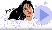Google recuerda a Selena con doodle musical