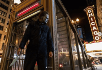 “Asesino” de la nueva versión de película Halloween, se pasea por Chicago